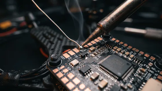 Soldagem de placa FPV